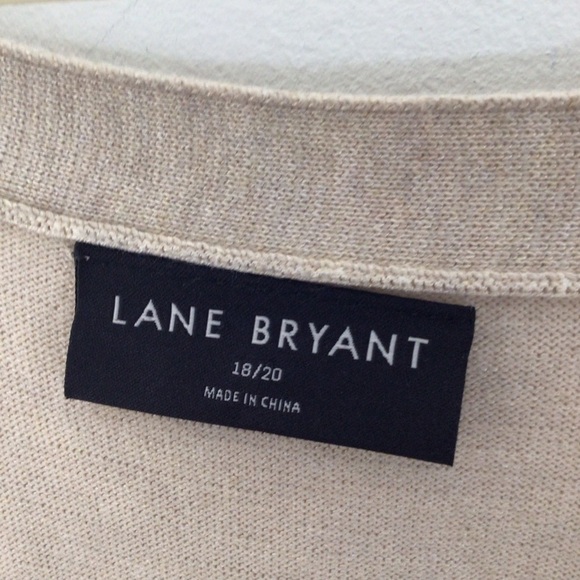 Two bundle lot Lane Bryant cardigans 18 tan blue - Picture 8 of 11